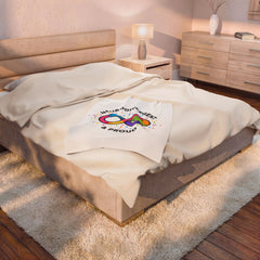 Neurodivergent & Proud Velveteen Plush Blanket | Autism Acceptance, Sensory-Friendly
