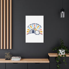 Let the Good News Roll Canvas | Christian Easter decor, He Is Risen wall art