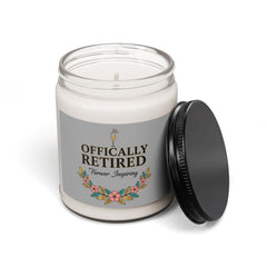 Officially Retired Soy Candle | Retirement Gifts for Women, Personalized 2026