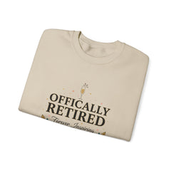 Officially Retired Floral Crewneck Sweatshirt | retirement gifts for women, personalized retirement gifts