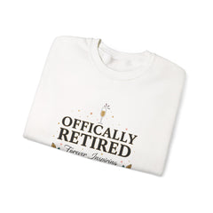 Officially Retired Floral Crewneck Sweatshirt | retirement gifts for women, personalized retirement gifts