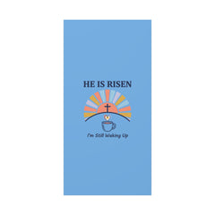 He Is Risen I'm Still Waking Up Canvas | Christian Easter decor, faith-based humor
