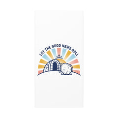Let the Good News Roll Canvas | Christian Easter decor, He Is Risen wall art