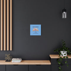 He Is Risen I'm Still Waking Up Canvas | Christian Easter decor, faith-based humor