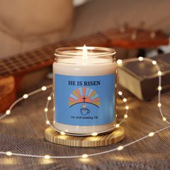 He Is Risen Candle | Scented Soy Candle, Easter Christian Humor