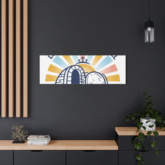 Let the Good News Roll Canvas | Christian Easter decor, He Is Risen wall art