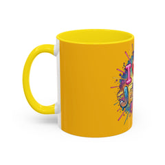 I Love Jesus Accent Coffee Mug - Colorful Gospel Graphic 11/15oz
