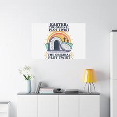 Easter: The Original Plot Twist Canvas | Christian Easter, He Is Risen