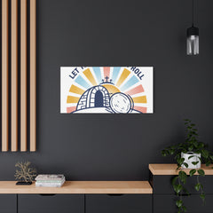 Let the Good News Roll Canvas | Christian Easter decor, He Is Risen wall art