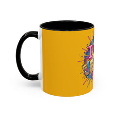 I Love Jesus Accent Coffee Mug - Colorful Gospel Graphic 11/15oz