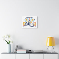 Let the Good News Roll Canvas | Christian Easter decor, He Is Risen wall art
