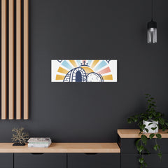 Let the Good News Roll Canvas | Christian Easter decor, He Is Risen wall art