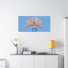 He Is Risen I'm Still Waking Up Canvas | Christian Easter decor, faith-based humor