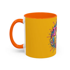 I Love Jesus Accent Coffee Mug - Colorful Gospel Graphic 11/15oz