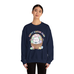 Happy Easter Club Bunny Sweatshirt | pastel spring, bunny aesthetic