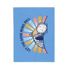 Let the Good News Roll Velveteen Blanket | Christian Easter, He Is Risen
