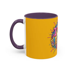 I Love Jesus Accent Coffee Mug - Colorful Gospel Graphic 11/15oz
