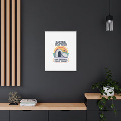 Easter: The Original Plot Twist Canvas | Christian Easter, He Is Risen
