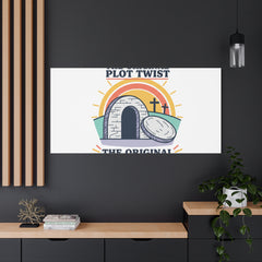 Easter: The Original Plot Twist Canvas | Christian Easter, He Is Risen