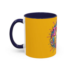 I Love Jesus Accent Coffee Mug - Colorful Gospel Graphic 11/15oz
