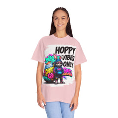 Hoppy Vibes Only T-Shirt — Graffiti Bunny Easter Graphic Tee