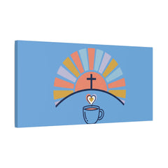 He Is Risen I'm Still Waking Up Canvas | Christian Easter decor, faith-based humor