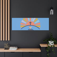 He Is Risen I'm Still Waking Up Canvas | Christian Easter decor, faith-based humor