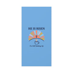 He Is Risen I'm Still Waking Up Canvas | Christian Easter decor, faith-based humor