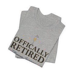 Officially Retired Floral Tee | retirement gifts for women, personalized retirement gifts