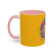 I Love Jesus Accent Coffee Mug - Colorful Gospel Graphic 11/15oz