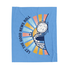 Let the Good News Roll Velveteen Blanket | Christian Easter, He Is Risen