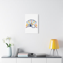 Let the Good News Roll Canvas | Christian Easter decor, He Is Risen wall art