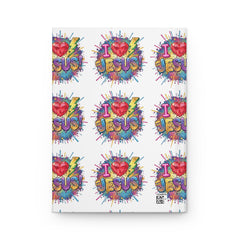 Hardcover Journal — I  Jesus Colorful Watercolor Christian Notebook