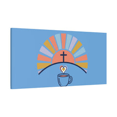He Is Risen I'm Still Waking Up Canvas | Christian Easter decor, faith-based humor