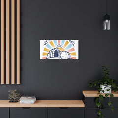 Let the Good News Roll Canvas | Christian Easter decor, He Is Risen wall art