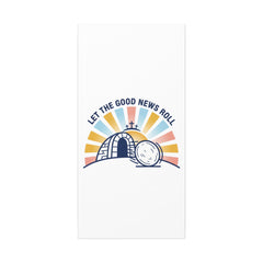 Let the Good News Roll Canvas | Christian Easter decor, He Is Risen wall art
