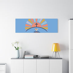 He Is Risen I'm Still Waking Up Canvas | Christian Easter decor, faith-based humor