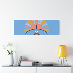 He Is Risen I'm Still Waking Up Canvas | Christian Easter decor, faith-based humor