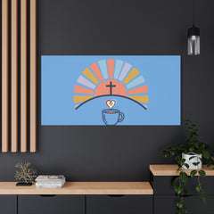 He Is Risen I'm Still Waking Up Canvas | Christian Easter decor, faith-based humor