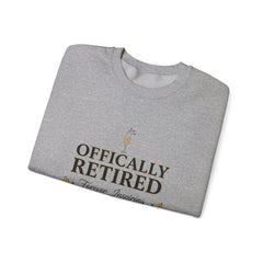 Officially Retired Floral Crewneck Sweatshirt | retirement gifts for women, personalized retirement gifts