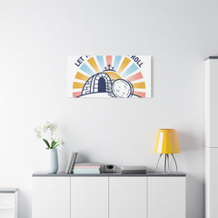 Let the Good News Roll Canvas | Christian Easter decor, He Is Risen wall art