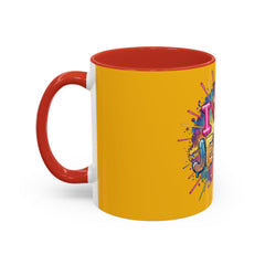 I Love Jesus Accent Coffee Mug - Colorful Gospel Graphic 11/15oz