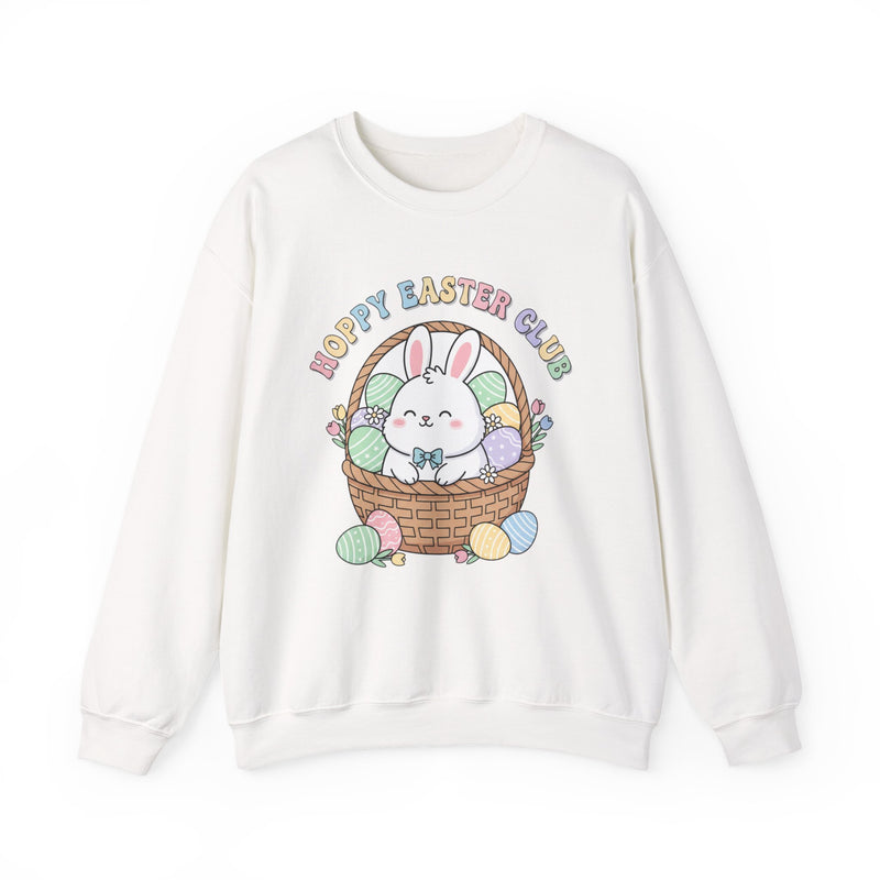 Happy Easter Club Bunny Sweatshirt | pastel spring, bunny aesthetic