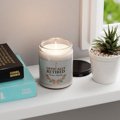 Officially Retired Soy Candle | Retirement Gifts for Women, Personalized 2026