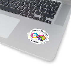 Neurodivergent & Proud Kiss-Cut Stickers | Autism Acceptance, Autistic Pride