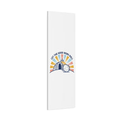 Let the Good News Roll Canvas | Christian Easter decor, He Is Risen wall art