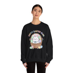 Happy Easter Club Bunny Sweatshirt | pastel spring, bunny aesthetic
