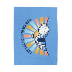 Let the Good News Roll Velveteen Blanket | Christian Easter, He Is Risen