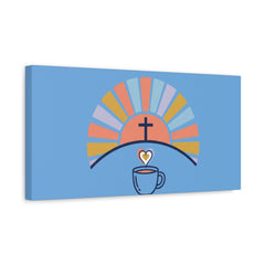 He Is Risen I'm Still Waking Up Canvas | Christian Easter decor, faith-based humor