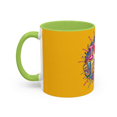 I Love Jesus Accent Coffee Mug - Colorful Gospel Graphic 11/15oz
